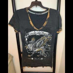 Crash and Burn Orange top “Buckle”